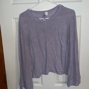 Lavender Sweater Alya Size Small bell sleeves